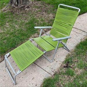 Telescope Vintage Avocado Green Sun Lounger Lawn Chair